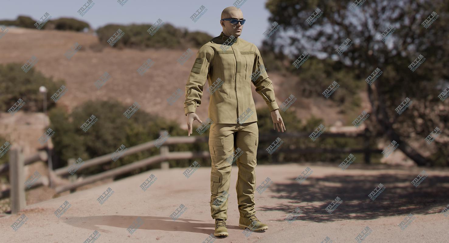 images/goods_img/202105073/3D model Soldier Uniform Desert (2 Cloth Sides)/2.jpg